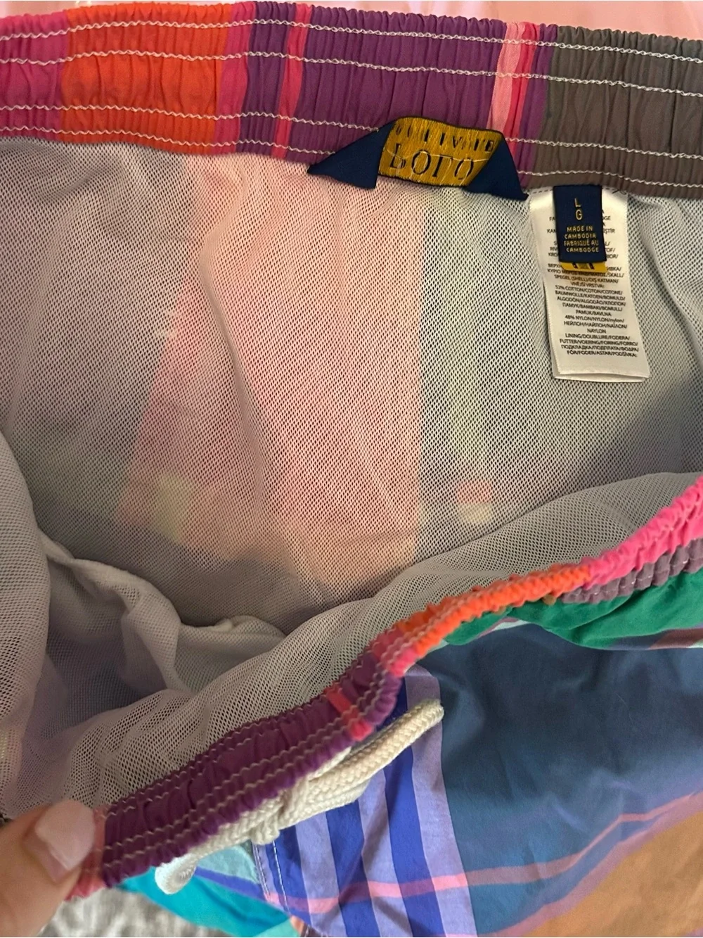 Polo Ralph Lauren Multicolor Plaid Swim Trunks